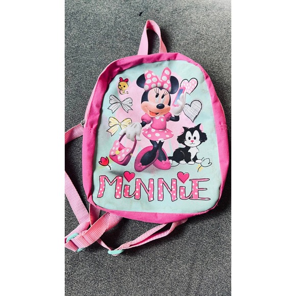Disney Other - Disney Minnie Mouse Backpack Kids One Size Pink Graphic Character Bag